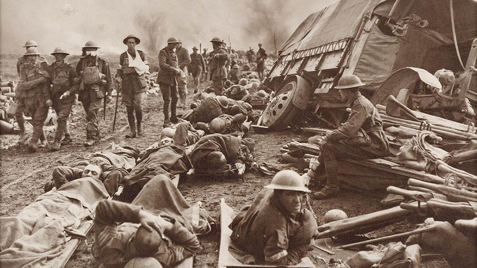 Battle of Menin Road by Frank Hurley from the State Library of New South Wales