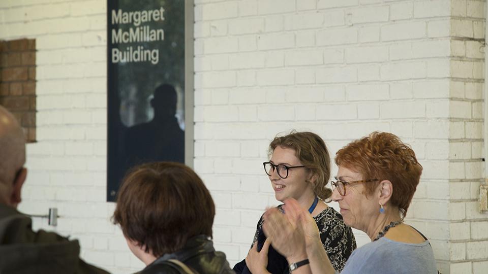 Celebrating the renaming of the building after Margaret McMillan