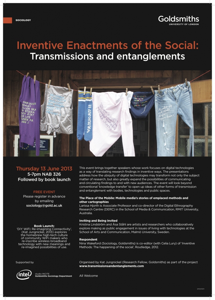 Inventive Enactments of the Social Transmissions and entanglements