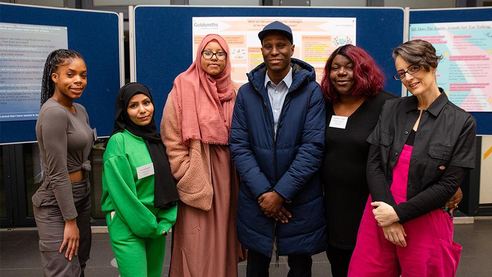 Equity Scholars with Dr Marl’ene Edwin and Dr Matthew Carlile at an Equity Awards impact event on 31 January