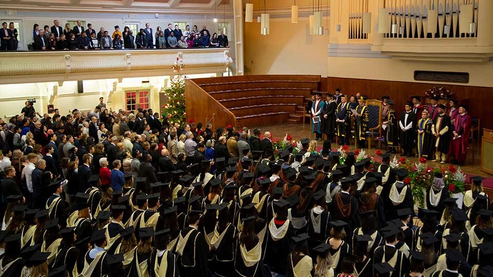 Graduation ceremony in the Great Hall