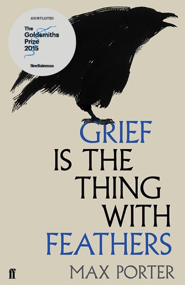 Book cover from Grief is the Thing With Feathers