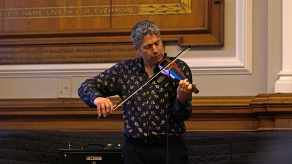 Alistair performing 