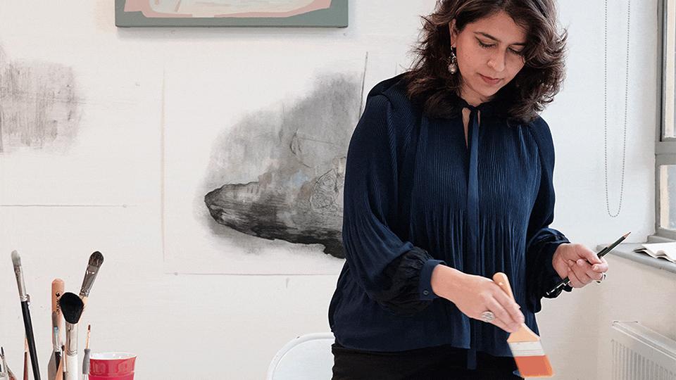 Naiza Khan painting