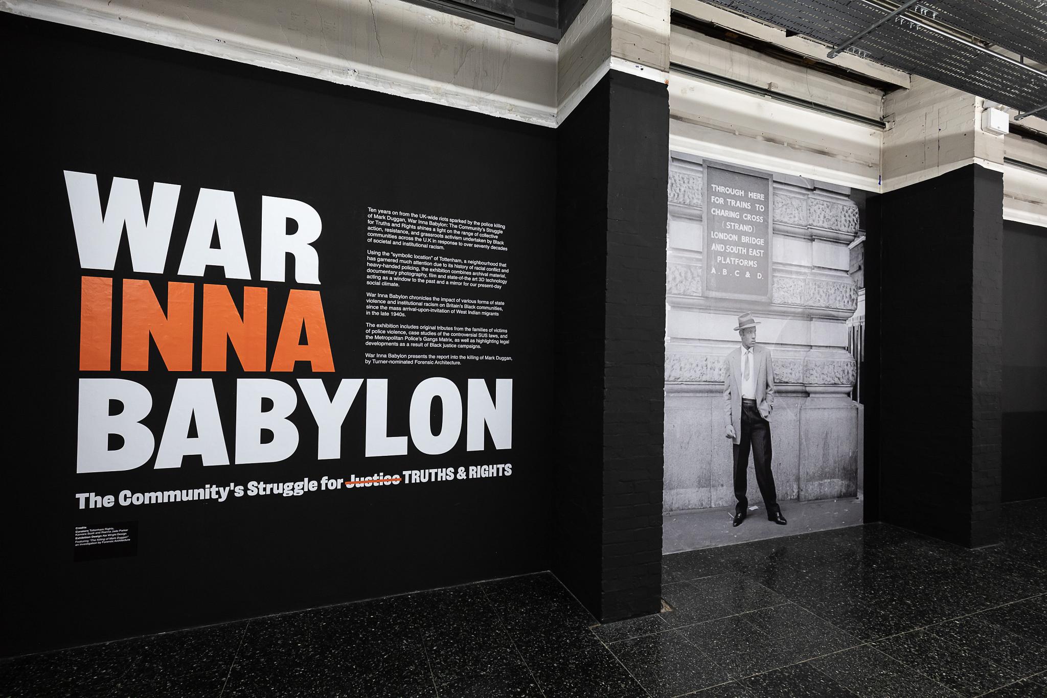 Exhibition poster for War Inna Babylon
