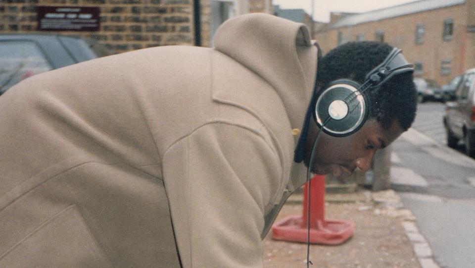 Steve McQueen working on a film-making project at Goldsmiths in 1993. Photo by Will Brooker
