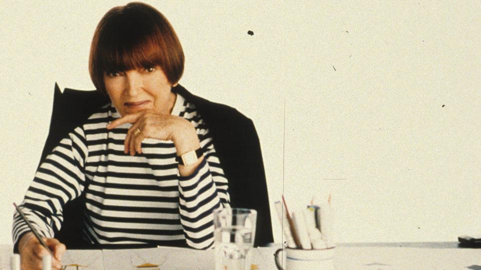 Dame Mary Quant writing 