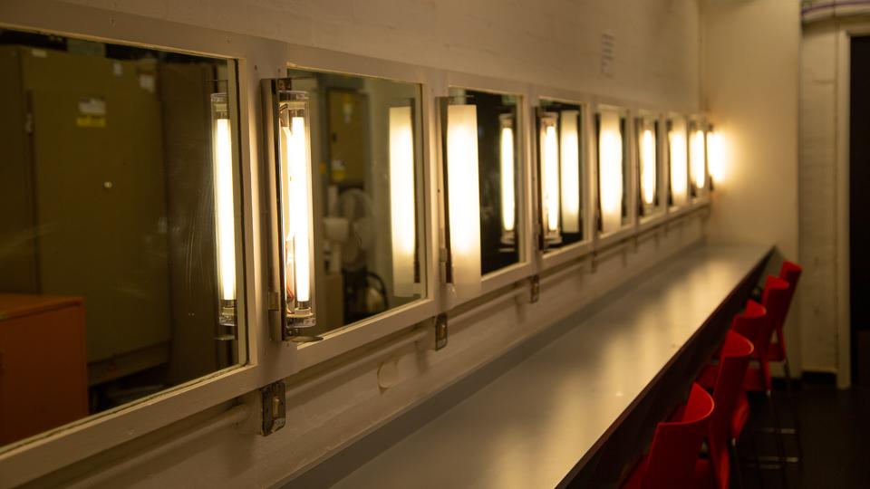 One of the dressing rooms