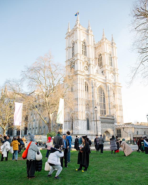 Graduation in the shadow of Westminster Abbey