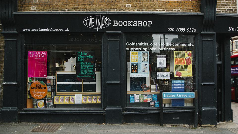 'The Word' bookshop storefront